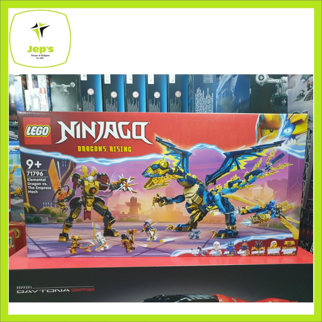 Lego Ninjago 71796 Elemental Dragon vs The Empress Mech (2023) | Shopee ...