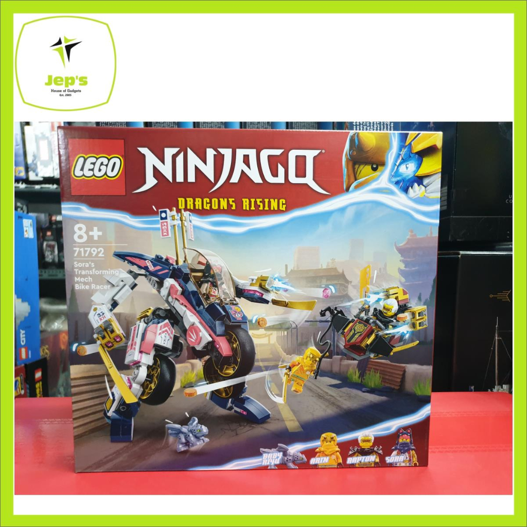 Lego Ninjago 71792 Soras Transforming Mech Bike Racer 2023 Shopee