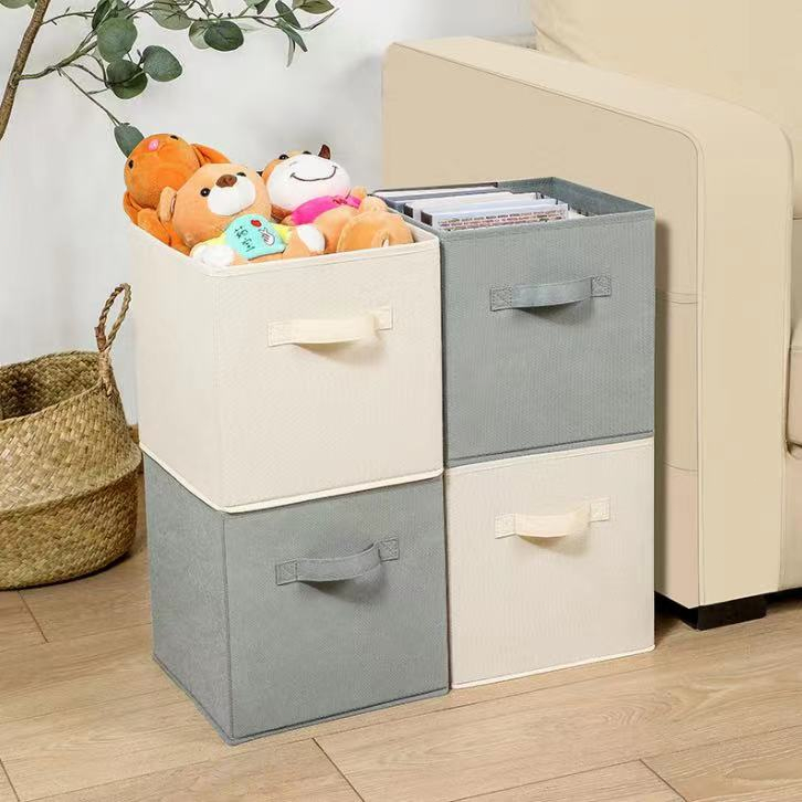 Foldable Storage Box Cloth Quilt Toys Organizer No Cover Multi-Purpose ...