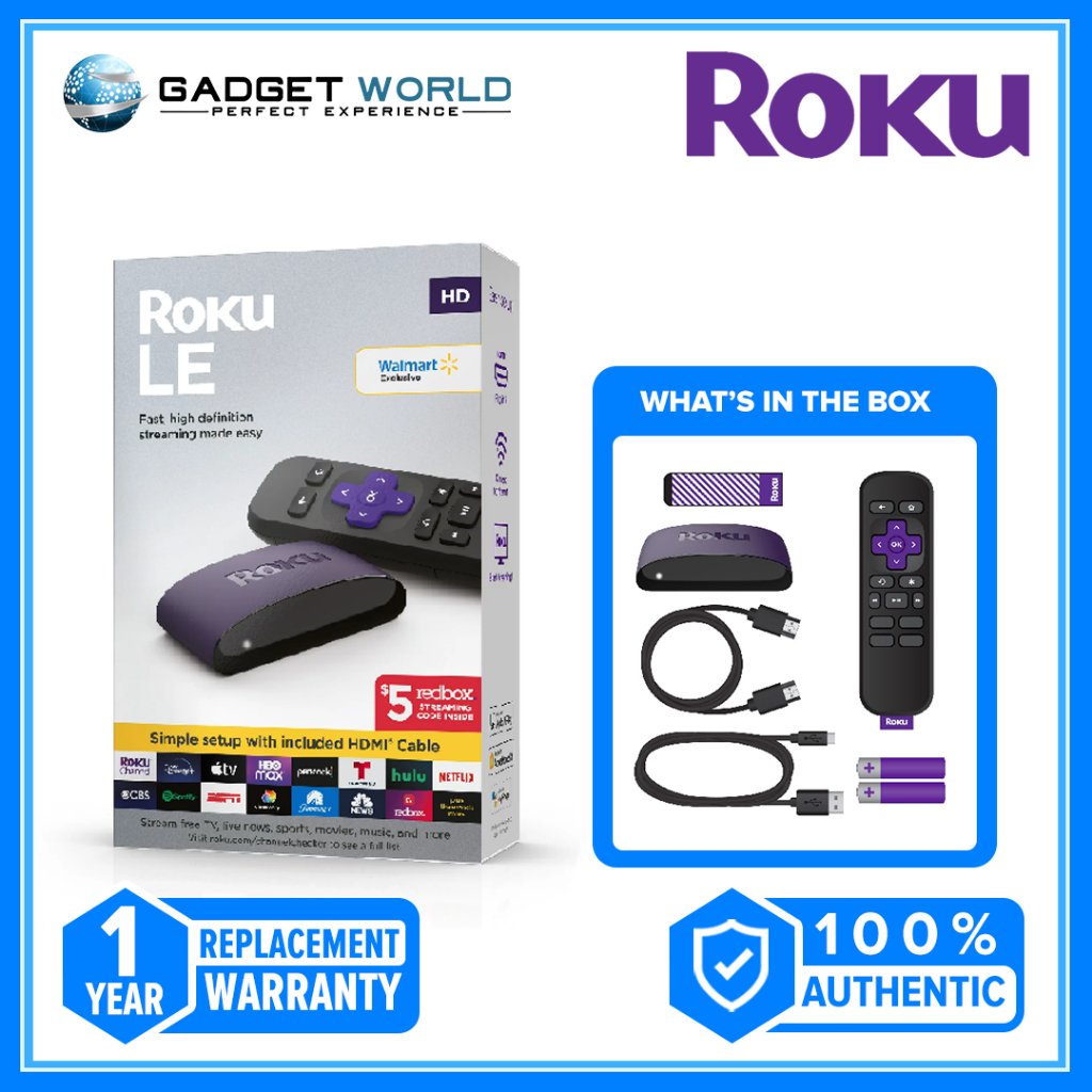 Roku LE Streaming Media Player 3930S4 with HighSpeed HDMI Cable