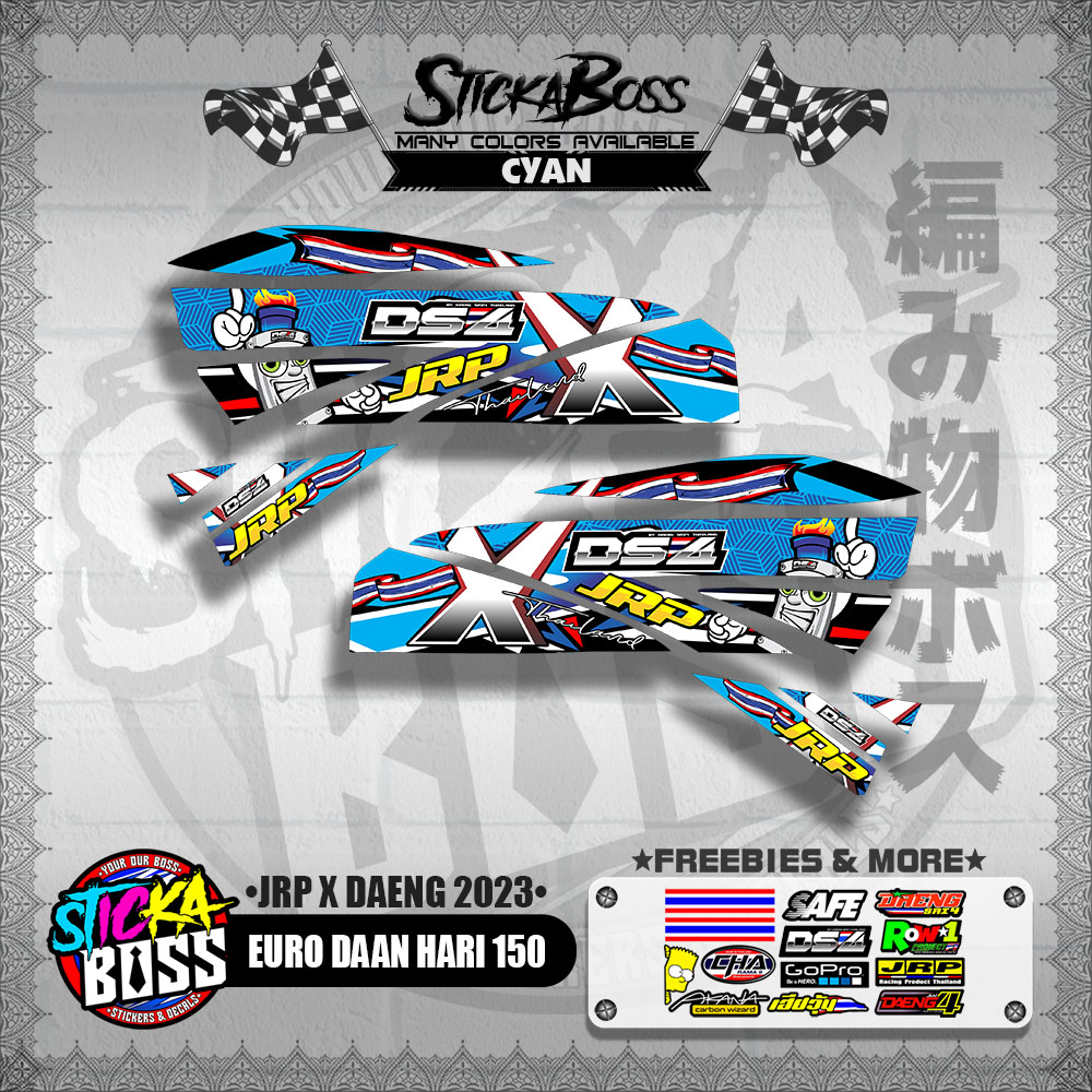 STICKER DECALS for EURO DAAN HARI 150 (JRXDA2023) By STICKABOSS (SOFIE ...