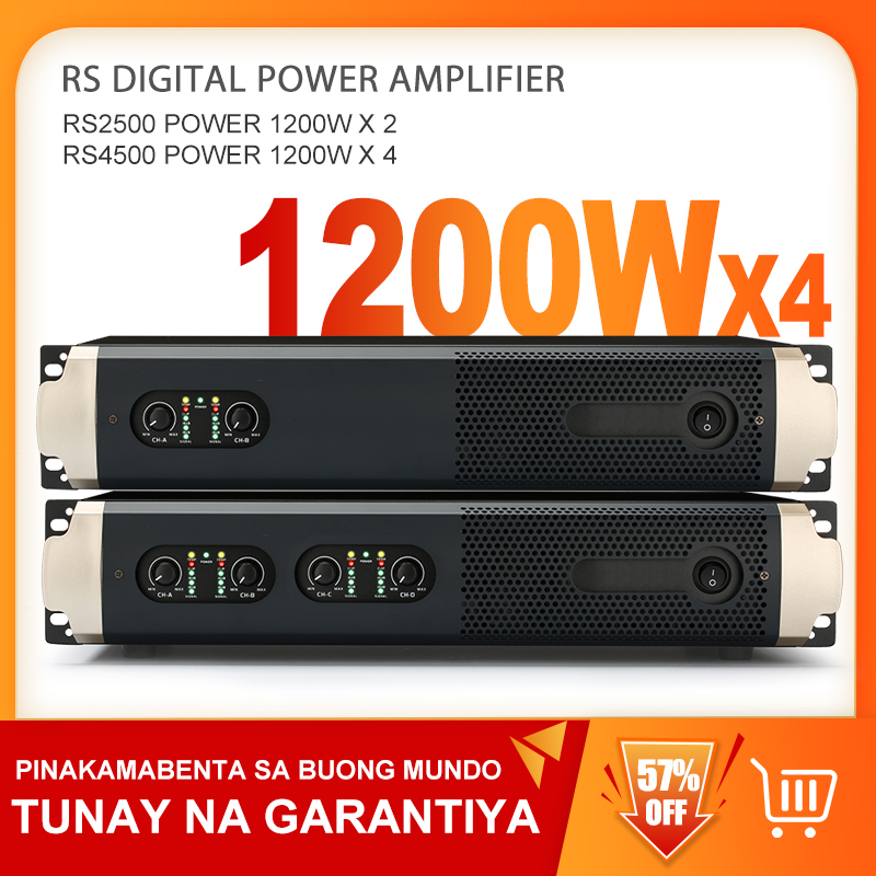 RS2500/RS4500 digital power amplifier 2/4 channel power amplifier 1200