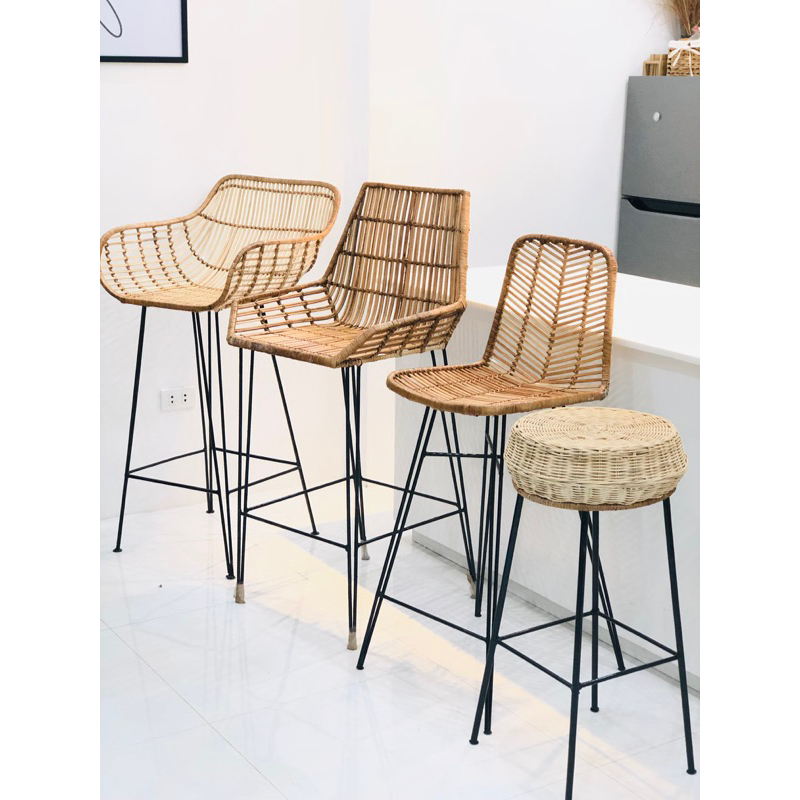 Rattan bar online chair