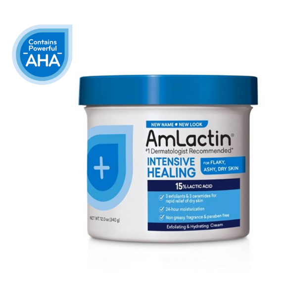 AmLactin Intensive Healing Cream 15 Lactic Acid, Exfoliating