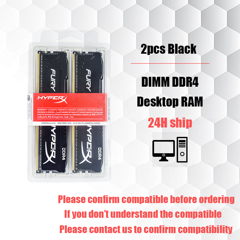 【Local 24H Ship】DDR4 2pcs/Set 8GB/16GB Kingston Hyperx 2400/2666 ...