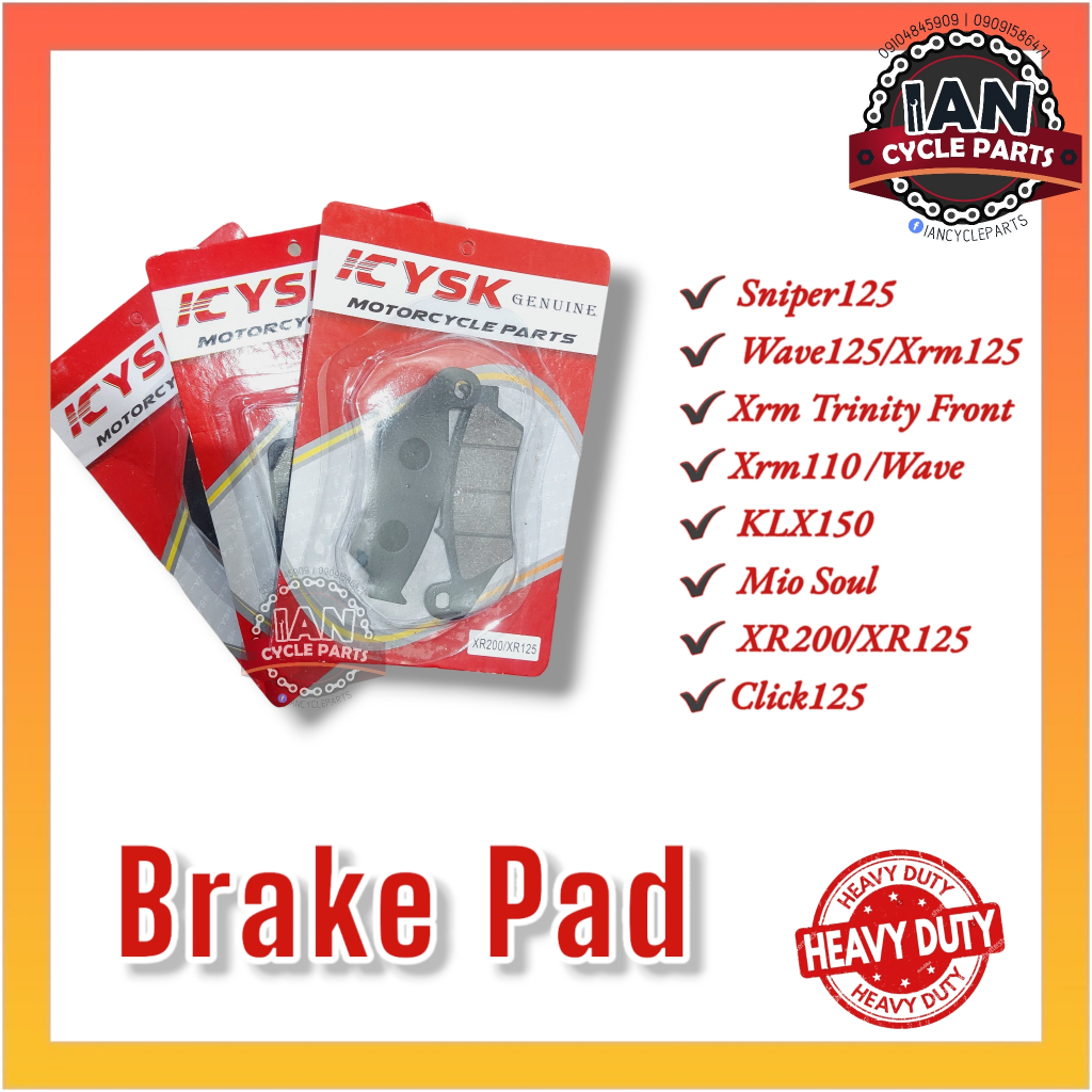 Motorcycle Brake Pad (Sniper/XRM125/XRM trinity/XRM110/KLX150/Mio Soul