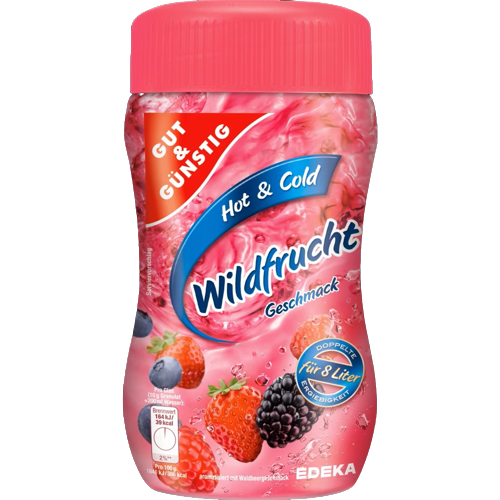 G&G Wildfrucht Geschmack Hot & Cold / Wild Fruit Tea Drink 400g (makes ...