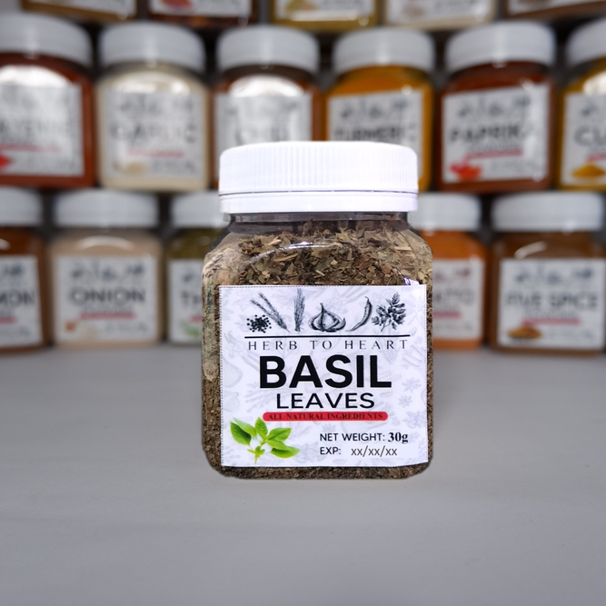 Basil Leaves 45g All Natural Herbs Spices by Herb to Heart