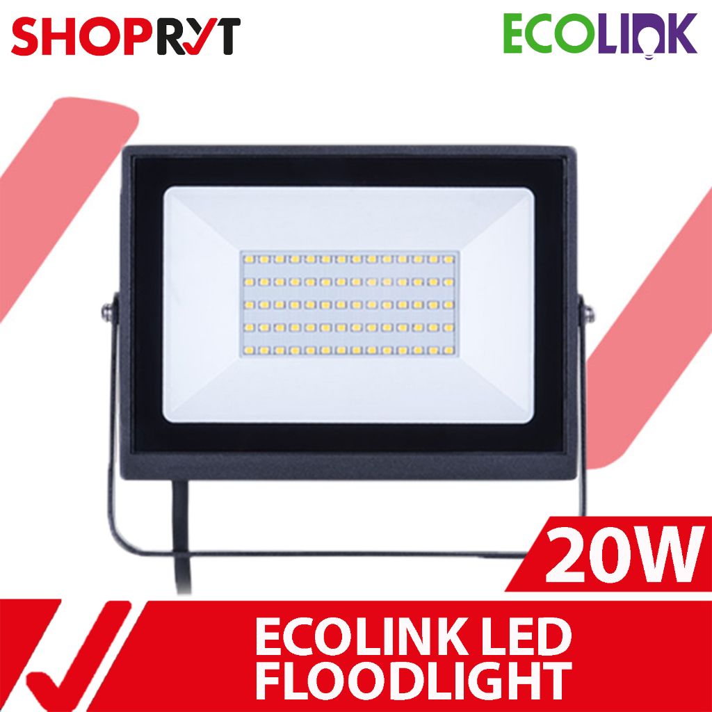 Ecolink LED Flood Light 20W Cool Daylight / Warm White | Shopee Philippines