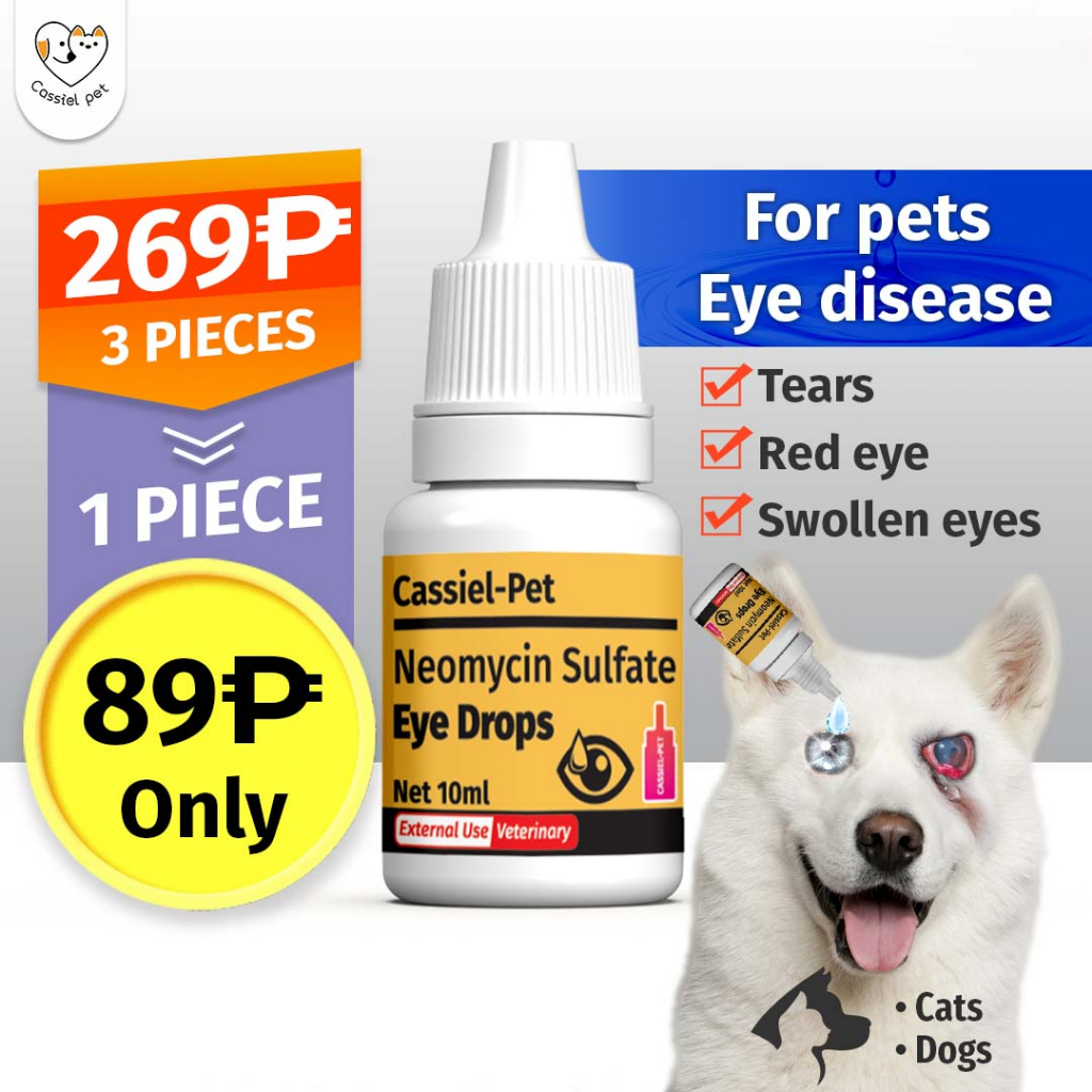 CASSIEL PET Gentamicin Sulfate Eye Drops For Infection For Dogs & Cats