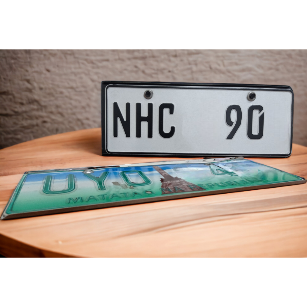 Shophouse 2PIECES Stainless Steel / Black Car Plate Holder with