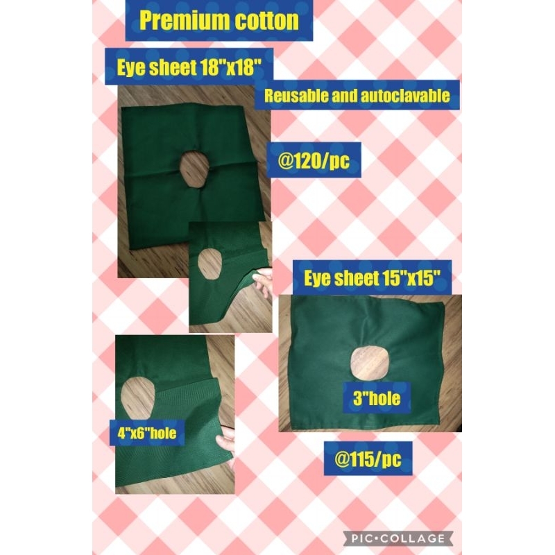 Eye sheet Cotton Autoclavable(We customize) | Shopee Philippines