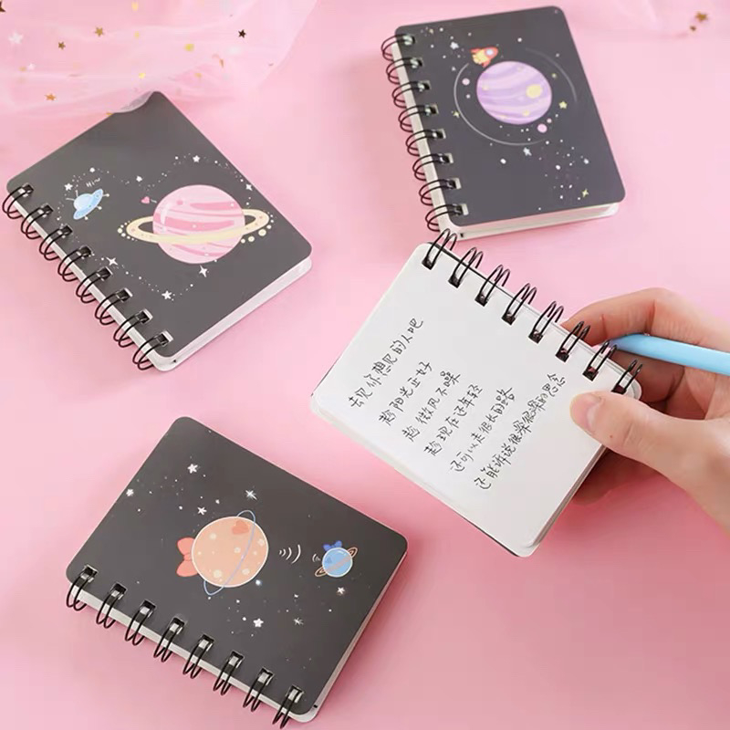 PENNY# 1pc cartoon spring portable pocket notepad mini A7 notebook ...