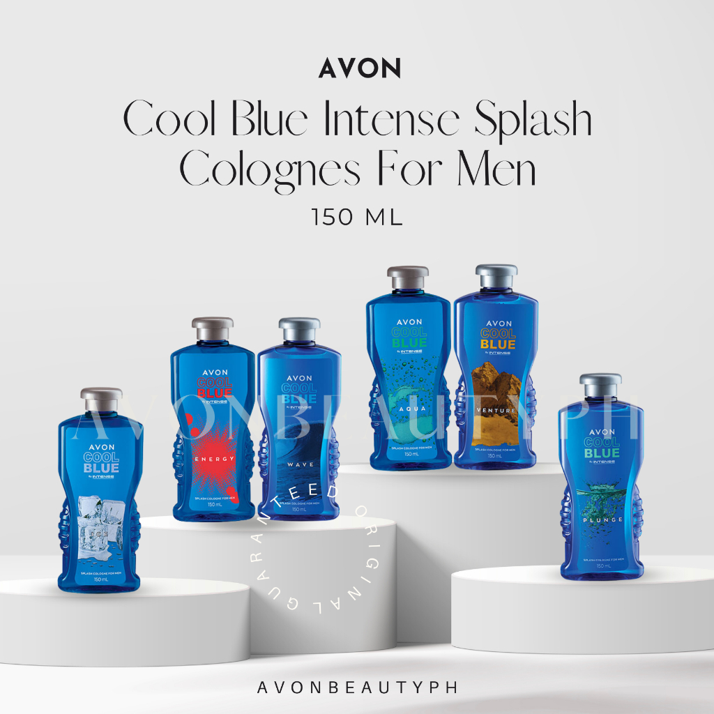 Avon Cool Blue Intense Splash Colognes For Men 150 Ml Shopee Philippines