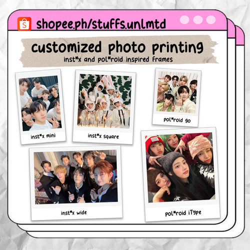 CUSTOM INSTAX PHOTO PRINTING SERVICE | INSTANT PHOTO FRAMES (min of 10 ...