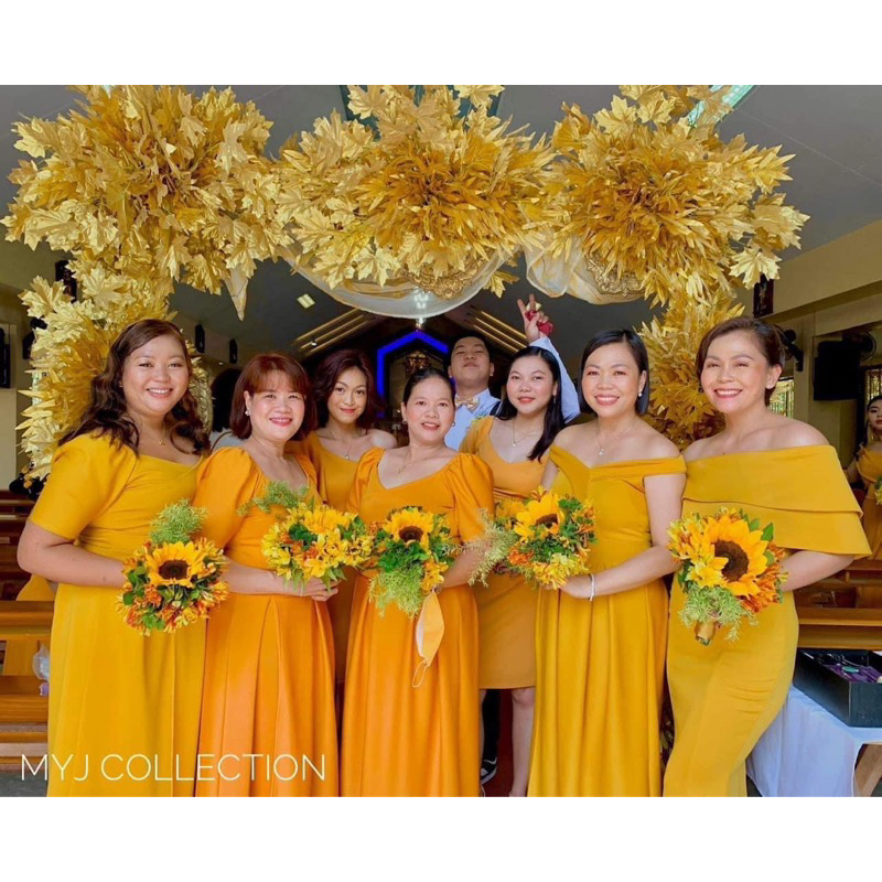 Mustard Formal Dress