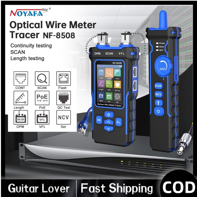 [COD] NOYAFA NF-8508 Network Cable Tester LAN Optical Power Meter LCD ...