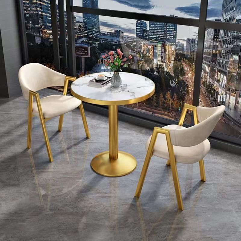Nordic coffee table balcony table casual round table reception table ...