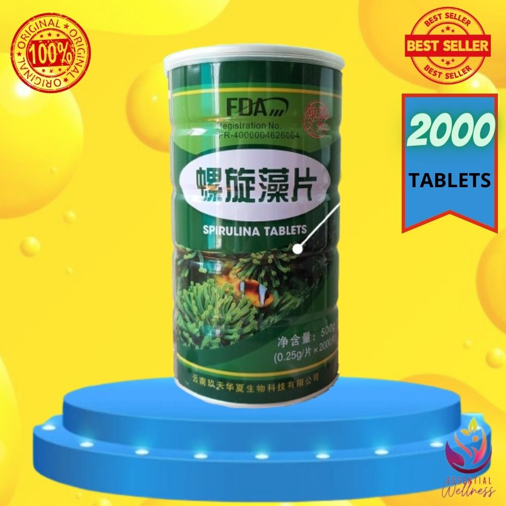 SPIRULINA TABLETS (2000 TABLETS) Shopee Philippines