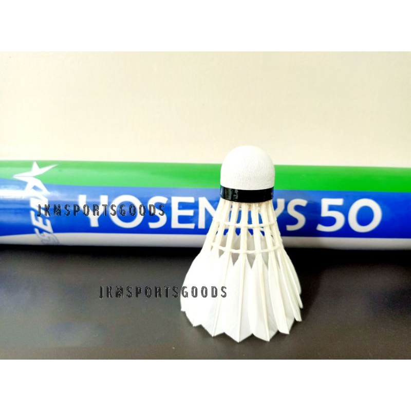 YOSEN YS50 BADMINTON SHUTTLECOCK GOOSE FEATHER 1 TUBE MALAYSIA BRAND