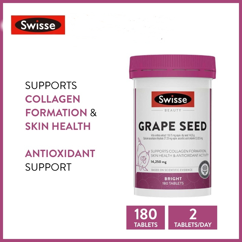 Swisse Beauty Grape Seed 180 Tablets EXP - 2024/07 | Shopee Philippines