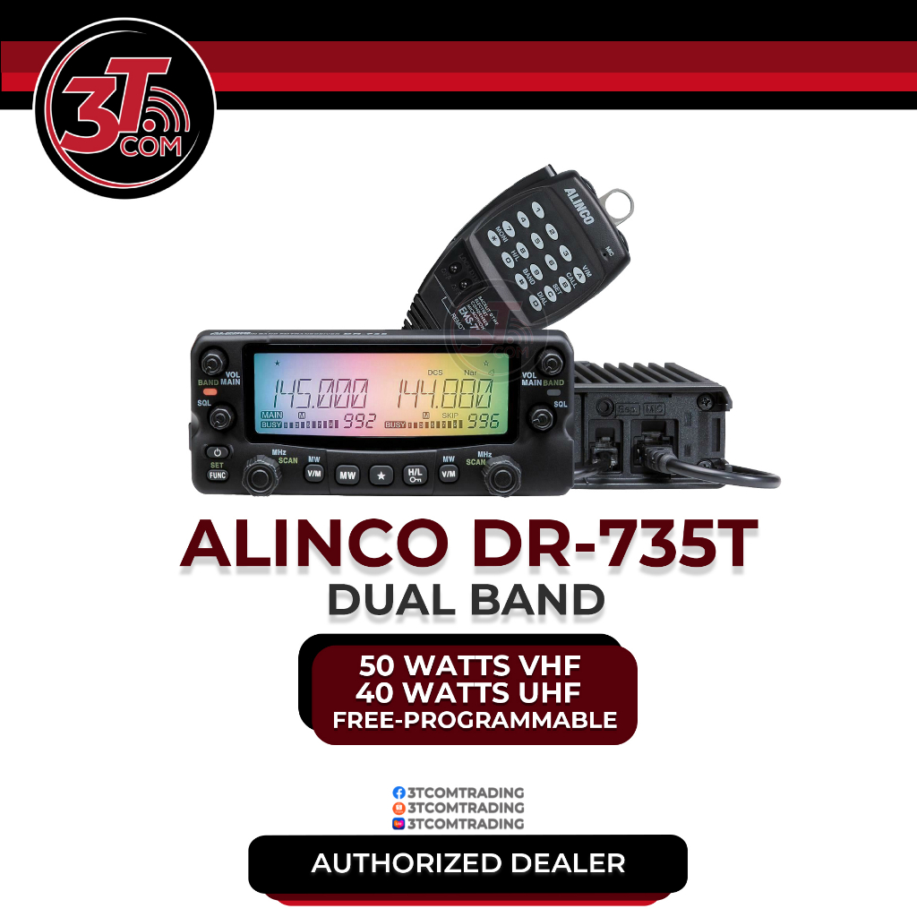 ALINCO DR735T Cross Band BASE RADIO Shopee Philippines