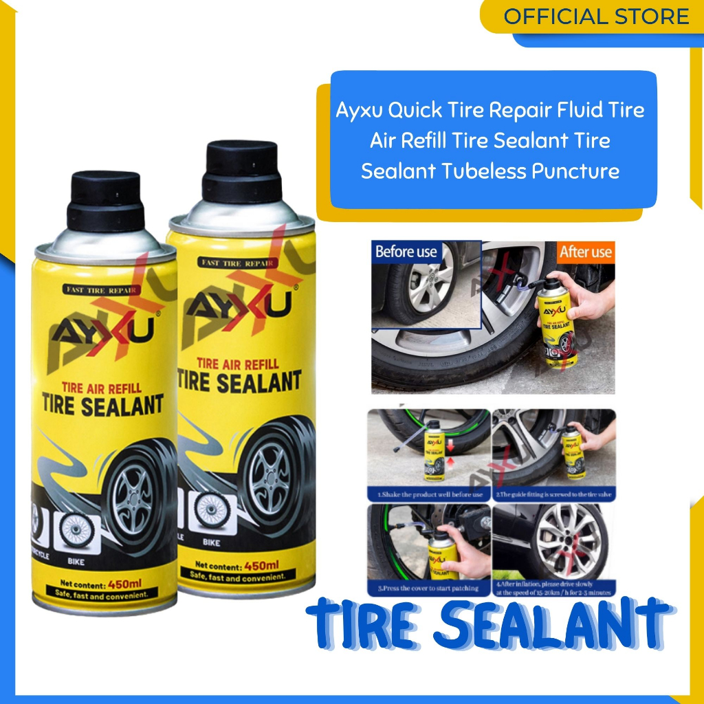 Original Ayxu Quick Tire Repair Fluid Tire Air Refill Tire Sealant Tire