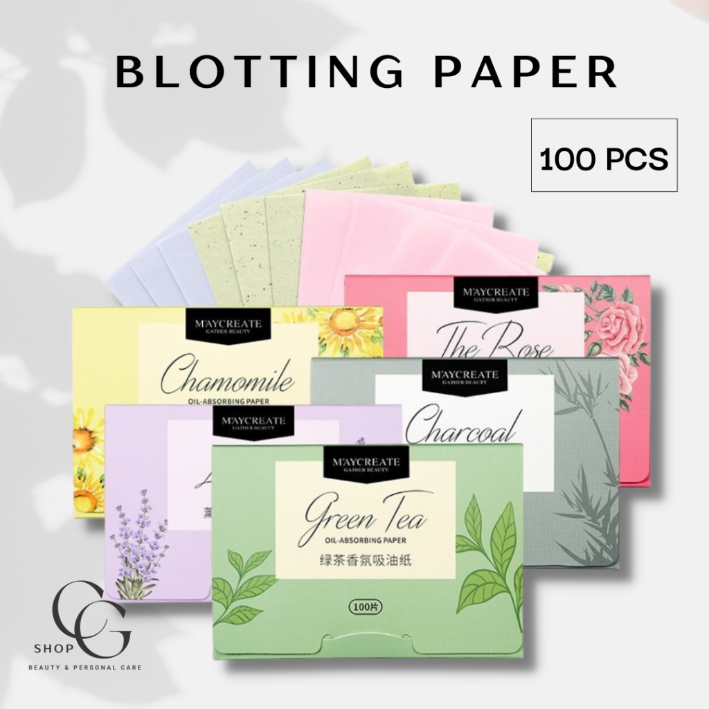 100pcs Oil Absorbing Tissues Premium Face Oil Blotting Paper in