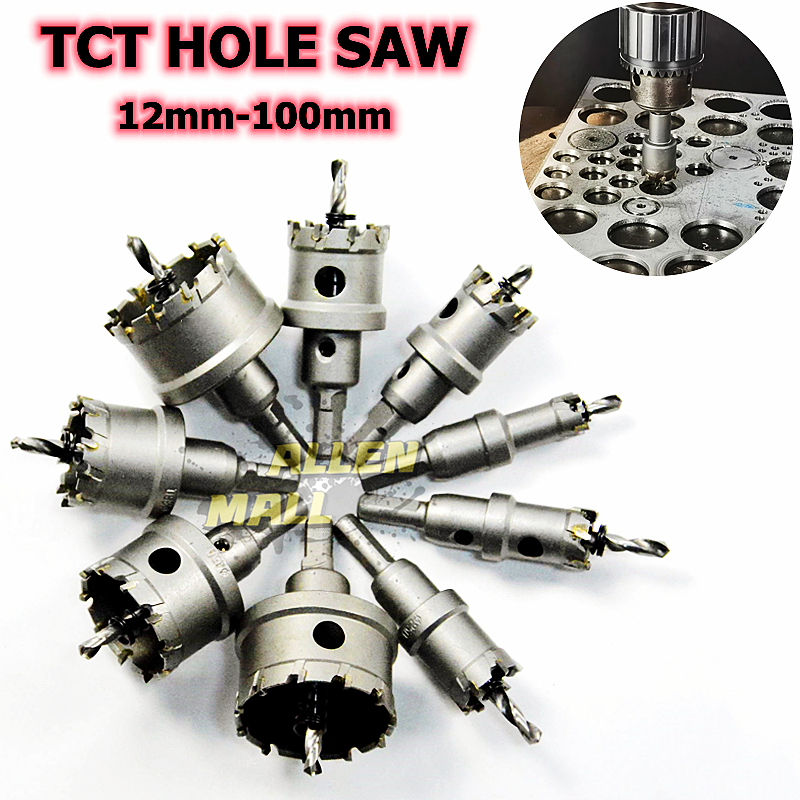 Mm Carbide Tip Tct Drill Bit Hole Saw For Thick Stainless Carbon Steel Hard Alloy