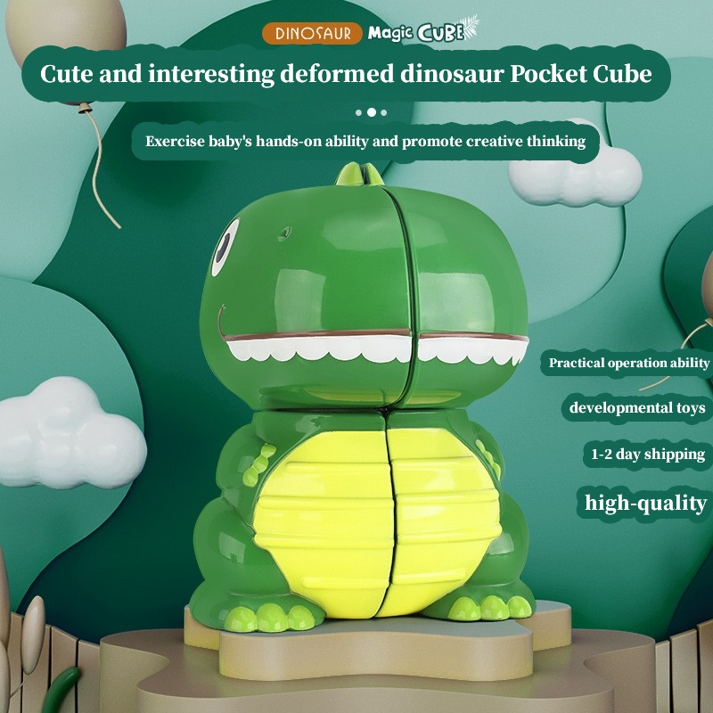 Transformed second-order dinosaur magic cube toys unique dinosaur magic ...