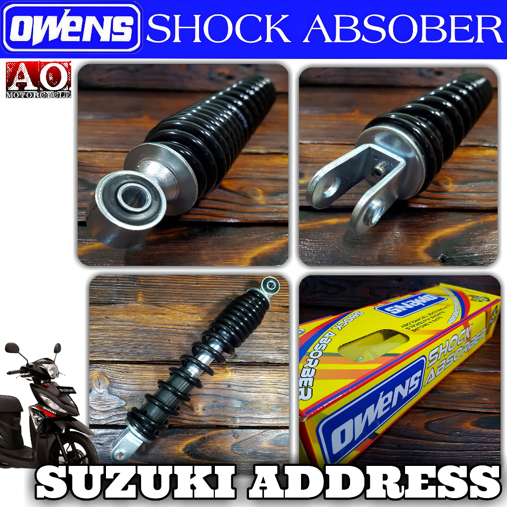 OWENS Rear Shock Absorber For Suzuki Address Mono Shock Single 310mm ...