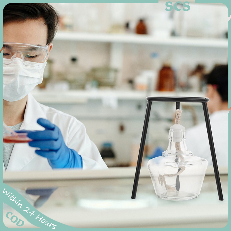 Lab Bunsen Burner Tripod Lamp Support Stand Laboratory School Chemistry