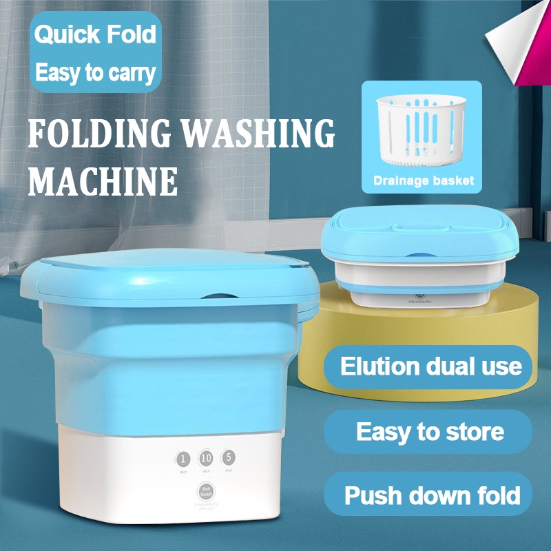 Ultrasonic Washing Machine 4.5l Capacity Portable Mini Washing Machine 3 In  1 Dryer Multifunctional Home Appliances 110v-240v