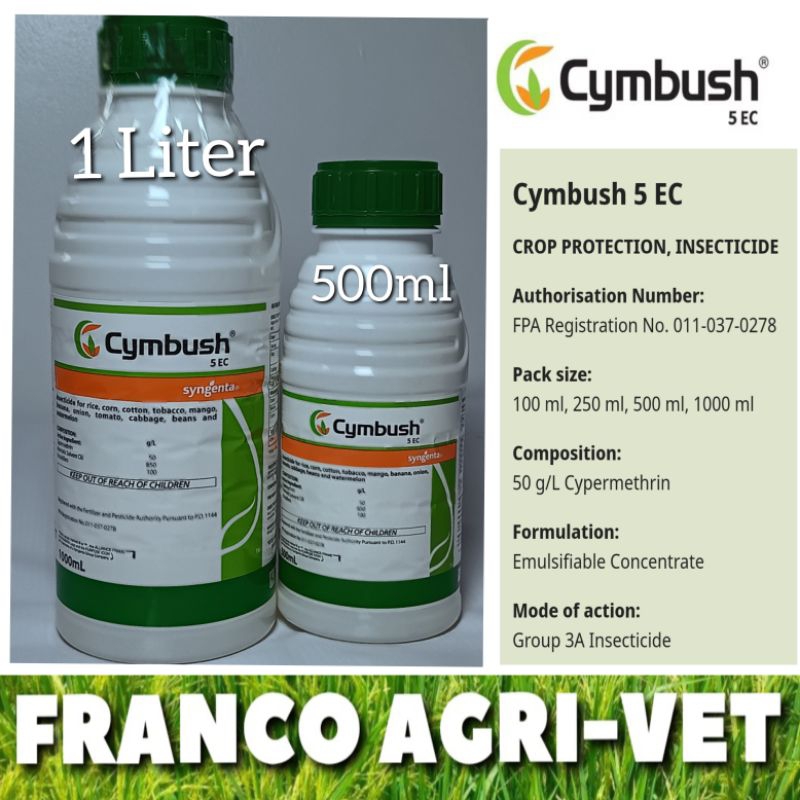 Syngenta Cymbush 5EC ( 1 Liter / 500ml ) Insecticide | Shopee Philippines