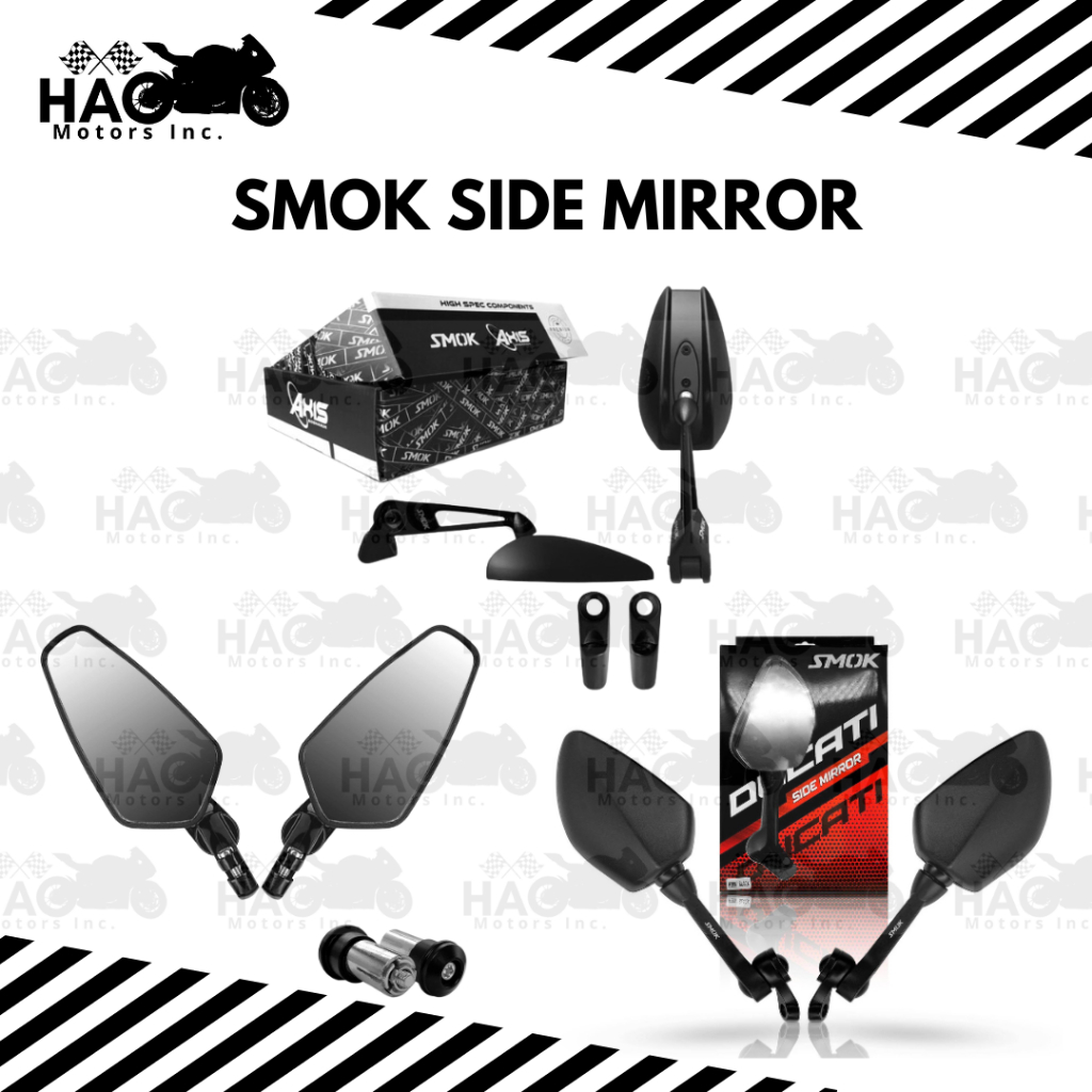 SMOK AXIS DUCATI DVS DIAMOND SIDE MIRROR Motor Side Mirror Shopee