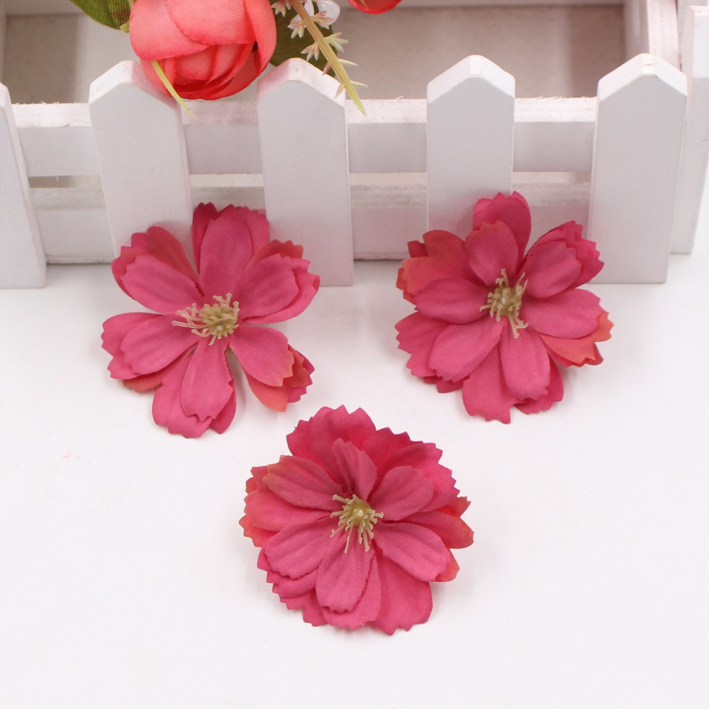 Plum Blossom Head Artificial Flowers Silk Fake Flowers Head For Home ...