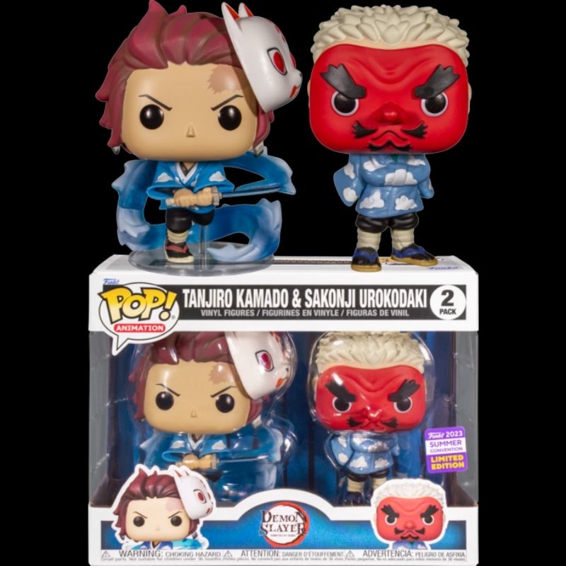 Funko Pop! Animation : Demon Slayer - Tanjiro & Urokodaki 2 Pack (2023 ...