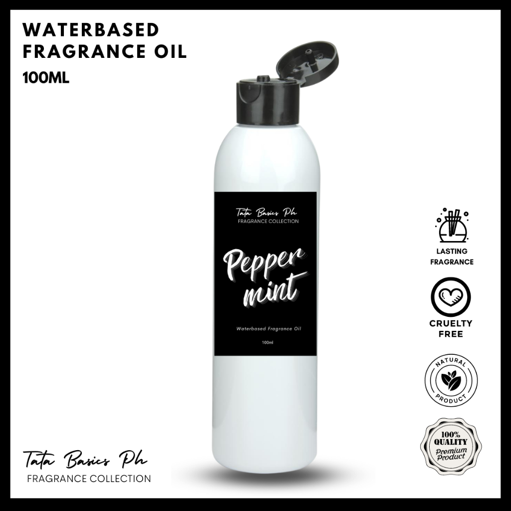 PEPPERMINT WATERBASED FRAGRANCE OIL 100ML HUMIDIFIER, DIFFUSER, REED DIFFUSER, REVITALIZOR