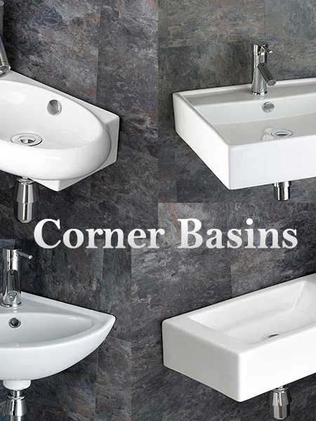 GV Corner Basin Wall hung / Ceramic Corner wash basin / Great Volume ...