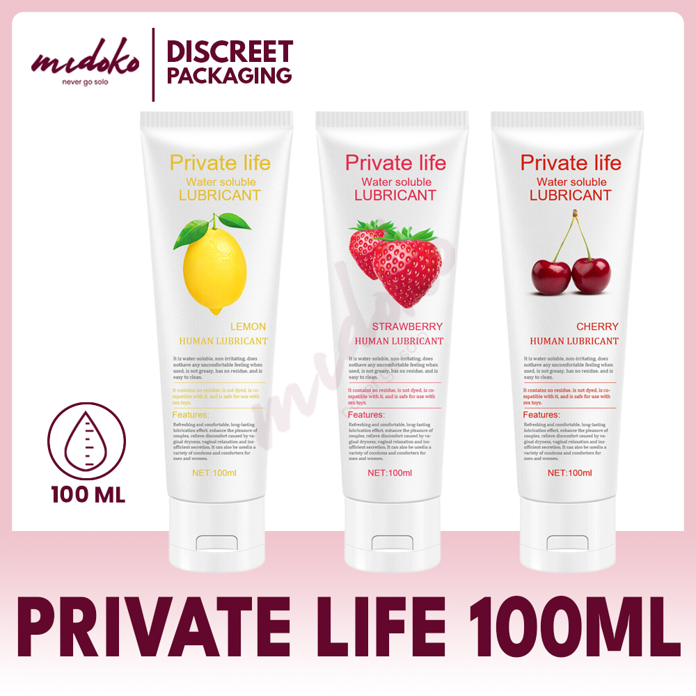 Midoko Private Life 100ml Strawberry Water-Based Lubricant Sex Toy Lube |  Shopee Philippines