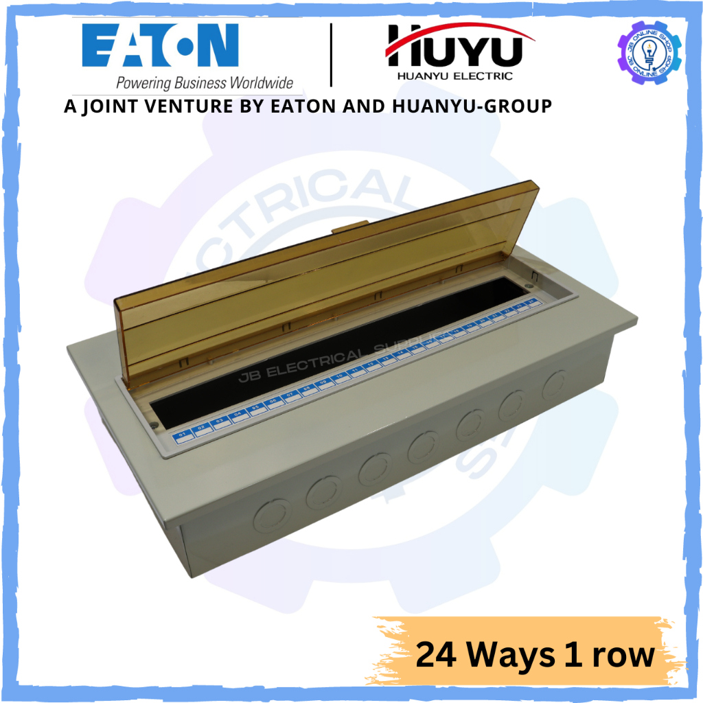 Huyu 24 Ways Distribution Box Flush Mounted Enclosure Only Single Row ...