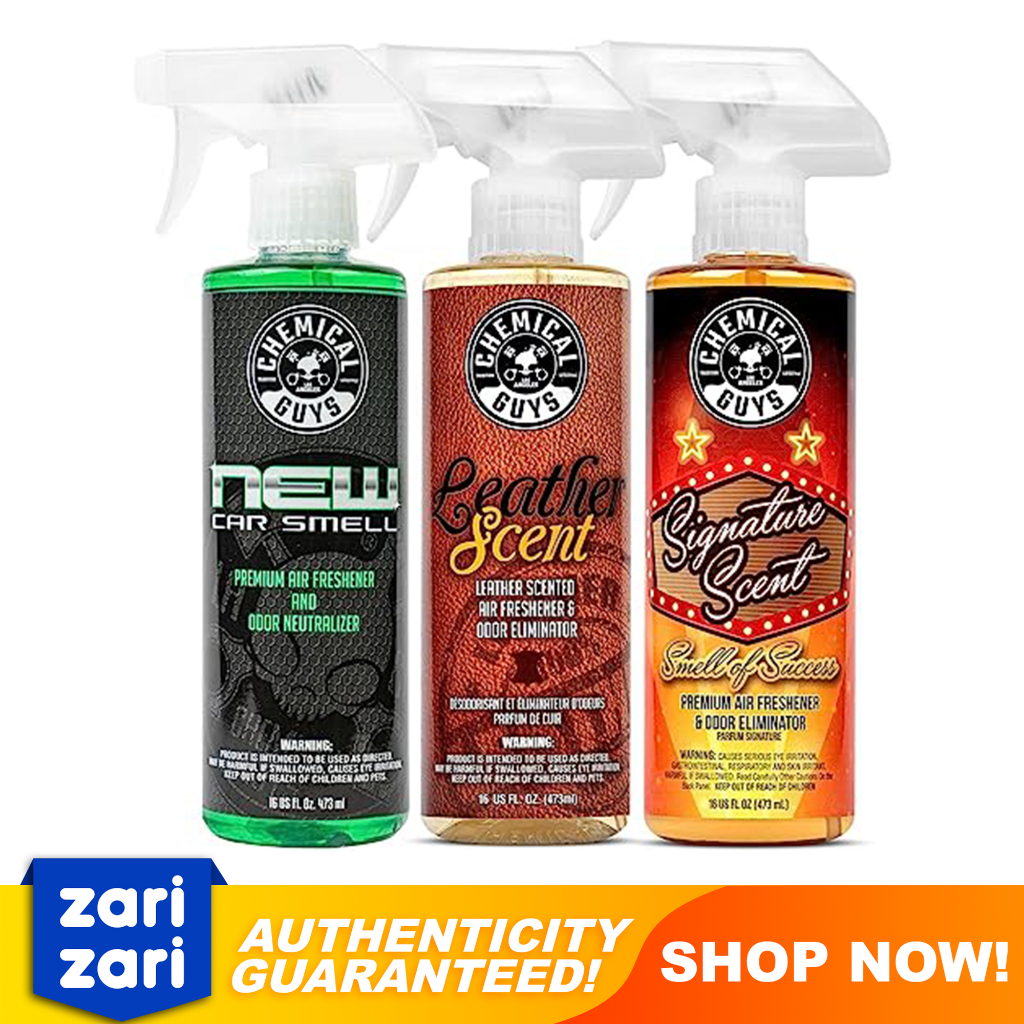 Chemical Guys Air Freshener Odor Eliminator\ 3pack Signature / Leather