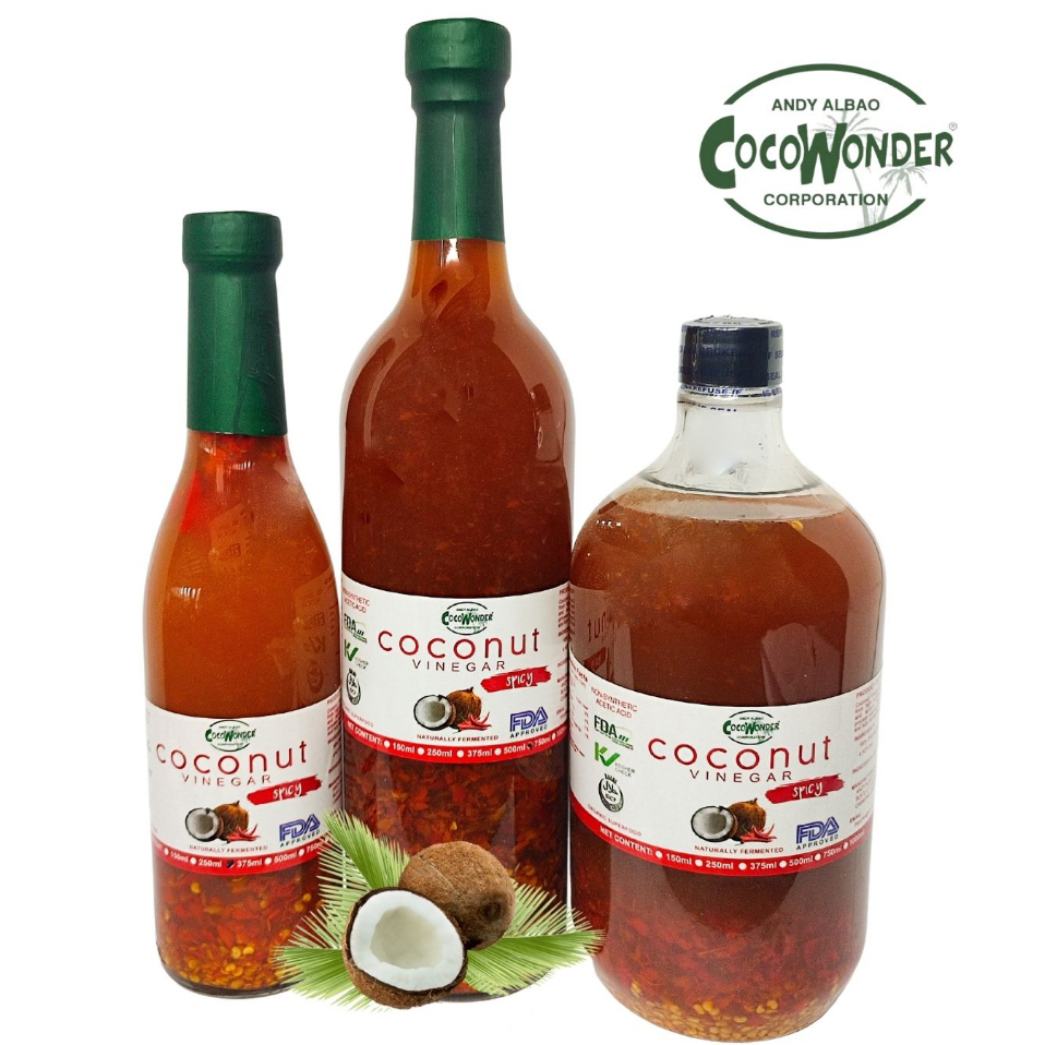 COCONUT CHILI SPICY VINEGAR Savory Taste with Delicious Sourness, All Purpose Dip Sauce, Non