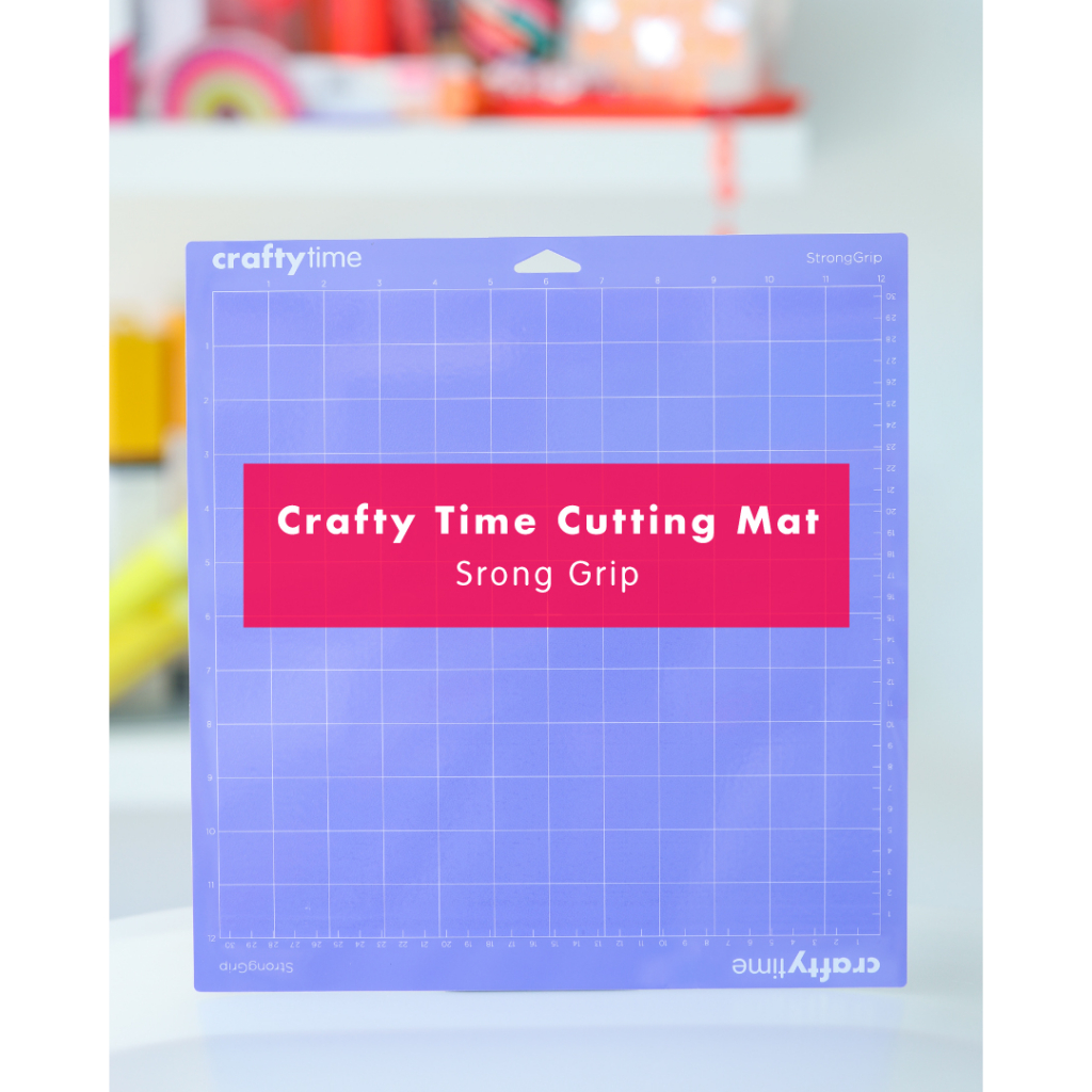 Crafty Time Cutting Mat Compatible w Cricut Machines 12 x 12 Standard Grip Mat Vinyl HTV