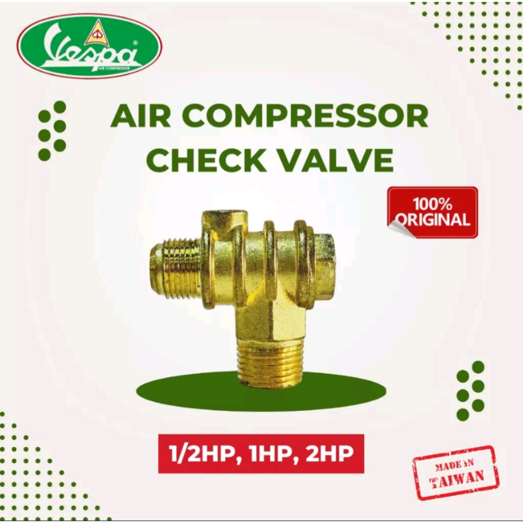 Vespa Air Compressor Check Valve for 1/2hp to 2hp Shopee Philippines