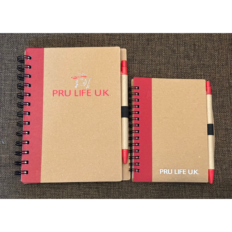 PRU CLASSIC SPRING NOTEBOOK WITH PEN | Shopee Philippines