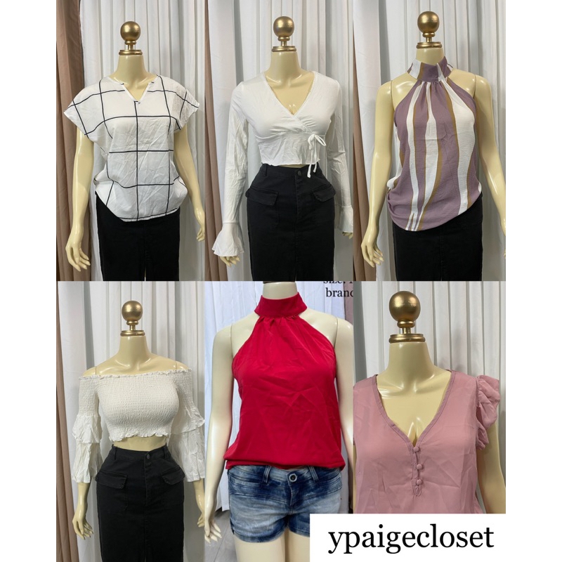 brandnew tops mix casual blouse trendy tops collection | Shopee Philippines