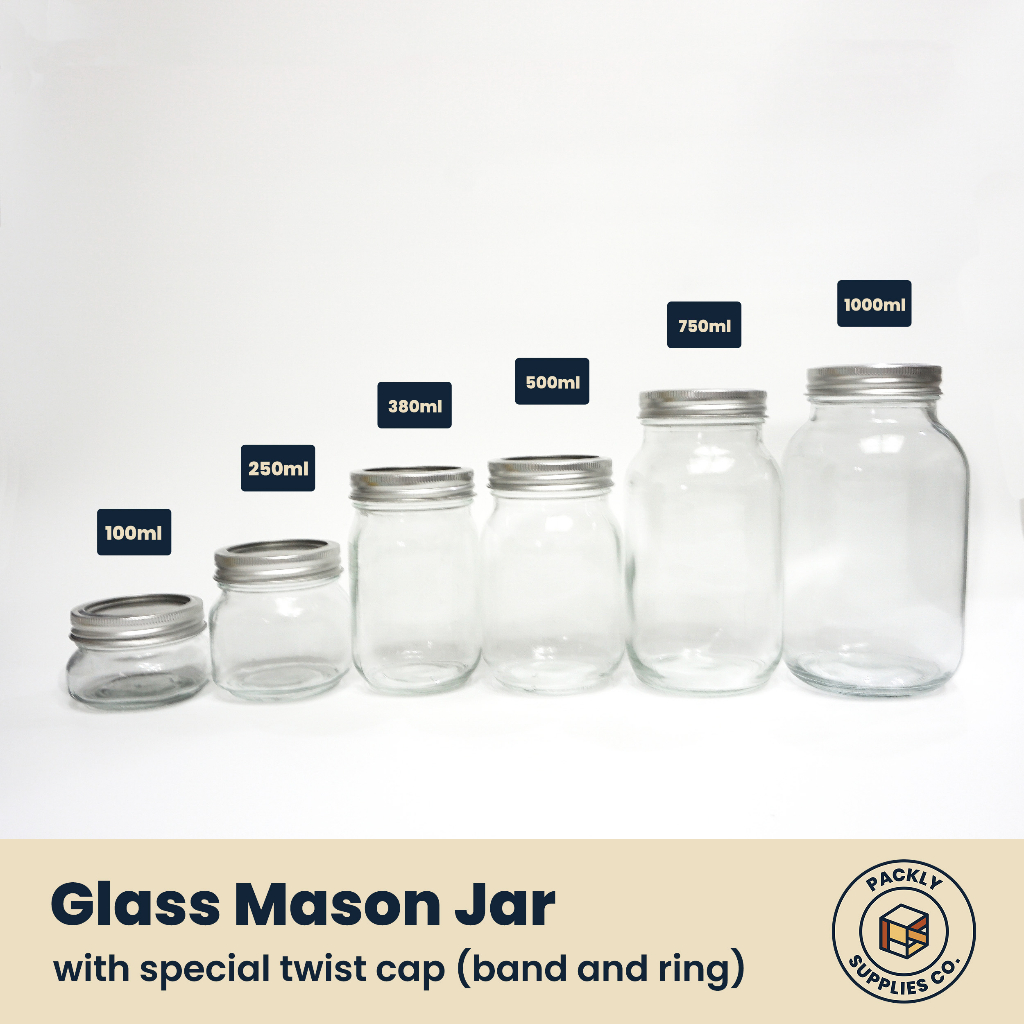 (1PC) Mason Jar with Twist Cap Shopee Philippines