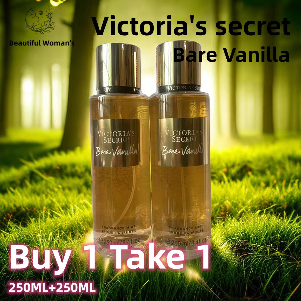 Buy 1 Take 1 Victoria's secret Bare Vanilla/Vanilla Lace/BOMBSHELL/Aqua  Kiss 250ML Fragrance Mist