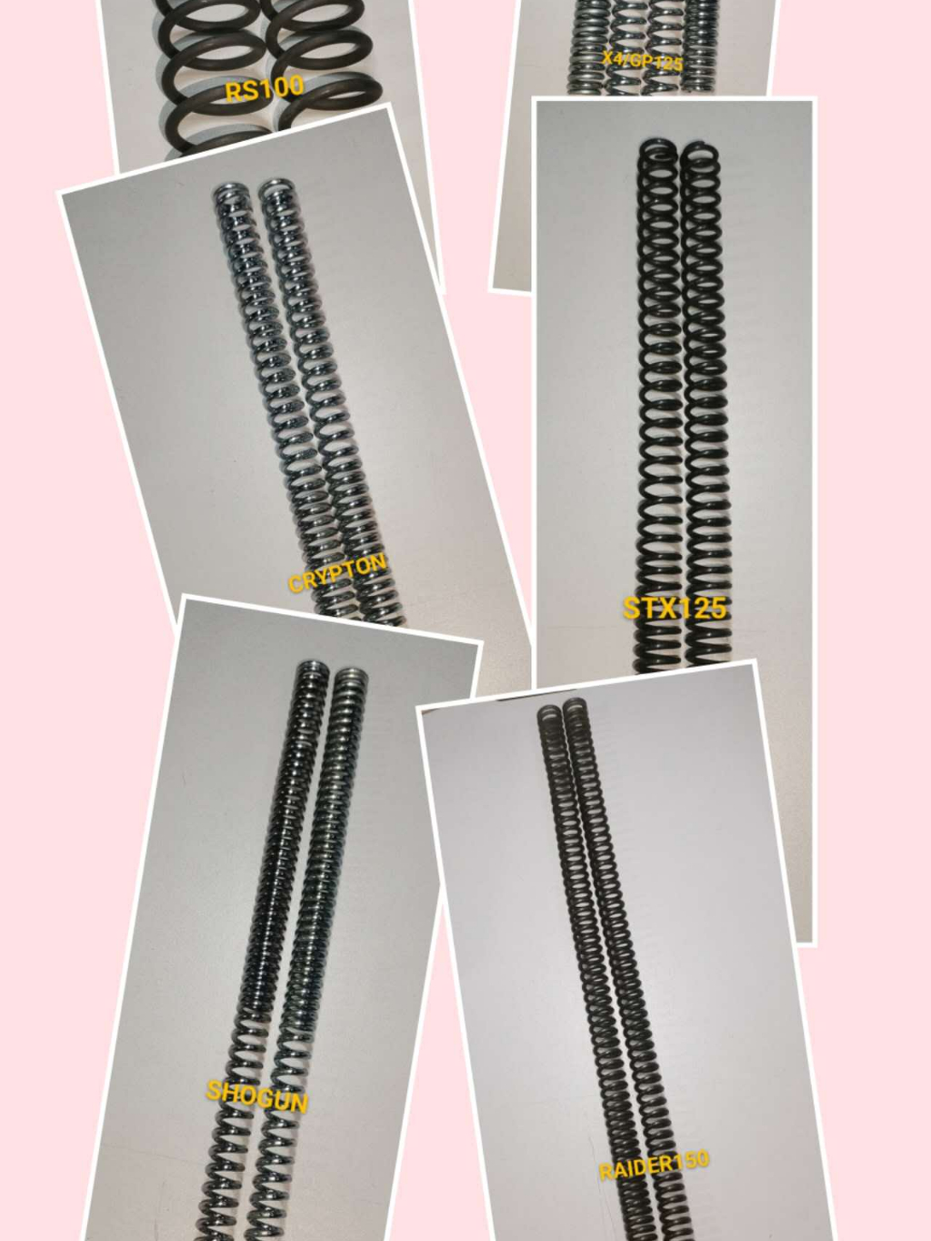 MOTORCYCLE FRONT FORK SPRING FOR RS100/CRYPTON/X4/GP125/SHOGUN/STX125 ...